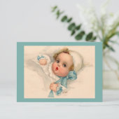 ヴィンテージかわいいベビー着用ボンネット (スタンド正面)