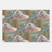 ヴィンテージかわいいベビー遊ズインクリブ,子供の昼寝時間 ラッピングペーパーシート (正面2)
