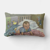 ヴィンテージかわいいベビー遊ズインクリブ,子供の昼寝時間 ランバークッション (正面)