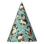 ヴィンテージかわいいペンギン パーティーハット (正面)