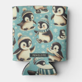 ヴィンテージかわいいペンギン 缶クーラー (正面)