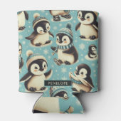 ヴィンテージかわいいペンギン 缶クーラー (裏面)