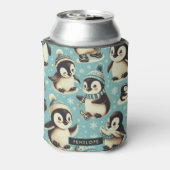 ヴィンテージかわいいペンギン 缶クーラー (缶裏面)