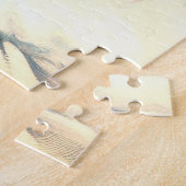 ヴィンテージかわいいマルチーズ絵画ズ ジグソーパズル (側面)