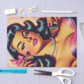 ヴィンテージかわいいメイクアップ 薄葉紙 (クラフト)