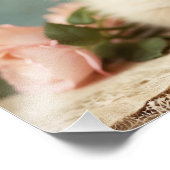 ヴィンテージかわいいラグドール子猫ポートレート花甘い フォトプリント            (角)