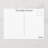 ヴィンテージかわいいラグドール子猫ポートレート花甘い ポストカード (裏面)