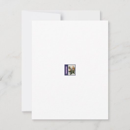 ヴィンテージかわいいラブバードクラシック、ラブバードのデザイン ノートカード (裏面)