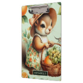 ヴィンテージかわいいリス絵画ズ クリップボード (左)