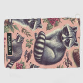 ヴィンテージかわいいルーン ゴルフタオル (横)