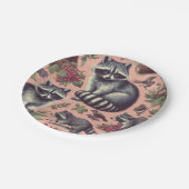 ヴィンテージかわいいルーン ペーパープレート (アングル)