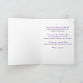 ヴィンテージかわいい女の子クリスマスカード – パーソナライズ カード (内部)