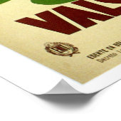 ヴィンテージかわいい子どもイタリアンが旅行広告を出す ポスター (角)