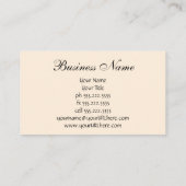 ヴィンテージかわいい子ビクトリアン猫の読本 名刺 (裏面)