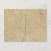 ヴィンテージかわいい子犬のクリスマスの挨拶はがき ポストカード (裏面)