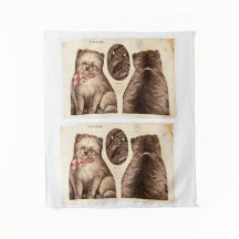 ヴィンテージかわいい子犬カット&縫いパターン