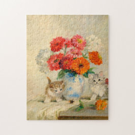ヴィンテージかわいい子猫メタプルケバウ絵画ム ジグソーパズル