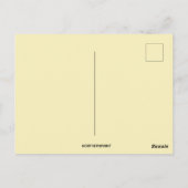 ヴィンテージかわいい小さな女の子とイエローチックス ポストカード (裏面)