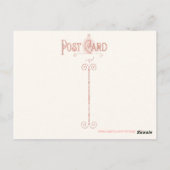 ヴィンテージかわいい小さな魔女はがき ポストカード (裏面)