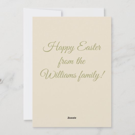 ヴィンテージかわいい小遊男の子の卵のイースター賛美 シーズンカード (裏面)