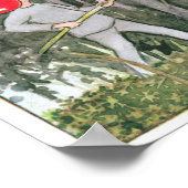 ヴィンテージかわいい森の子供たち妖精エルサベッコー ポスター (角)