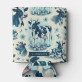 ヴィンテージかわいい牛シームレス 缶クーラー (裏面)