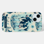 ヴィンテージかわいい牛シームレス Case-Mate iPhoneケース (裏面 (横))