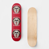 ヴィンテージかわいい犬の集団 スケートボード (正面)