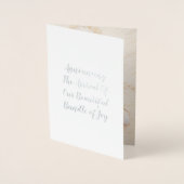 ヴィンテージかわいい猫フォトガール誕生のお知らせ 箔カード (正面)