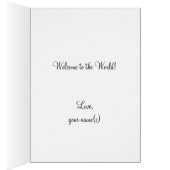 ヴィンテージかわいい男の赤ちゃんとボトルと子犬 (内側 (右))