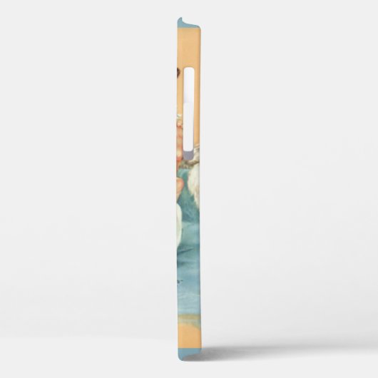 ヴィンテージかわいい男の赤ちゃんとボトルと子犬 Case-Mate iPhoneケース (裏面 / 左)