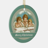 ヴィンテージかわいい祈天使のオーナメント セラミックオーナメント (右)