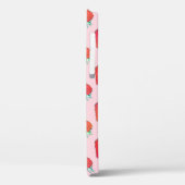 ヴィンテージかわいい赤いイチゴのピガーリーンク柄 Case-Mate iPhoneケース (裏面 / 左)