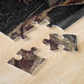 ヴィンテージかわいい黒猫と子猫ジグ ジグソーパズル (側面)