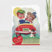 ヴィンテージかわいいU-N-MEバレンタインデー シーズンカード (正面)