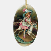ヴィンテージかわいらしの子ども セラミックオーナメント (右)