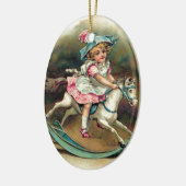 ヴィンテージかわいらしの子ども セラミックオーナメント (左)