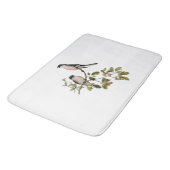 ヴィンテージかわいらしの鳥が枝の上に バスマット (アングル)