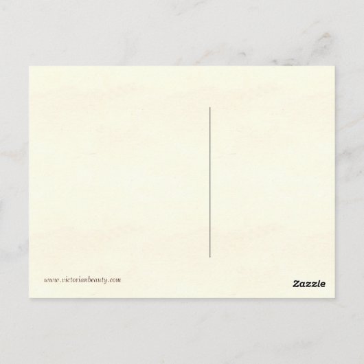 ヴィンテージかわいらしはがき小さな女の子及び愛犬 ポストカード (裏面)