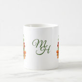 ヴィンテージかわいらしアールヌーボーナスタジウムフローラ コーヒーマグカップ (中央)