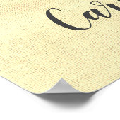 ヴィンテージかわいらしカーネーションブーケ ポスター (角)