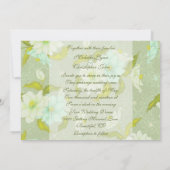 ヴィンテージかわいらしガーデニアフラワー結婚式招待状 招待状 (裏面)