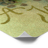 ヴィンテージかわいらしクリスマスケルブ ポスター (角)