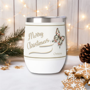 ヴィンテージかわいらしクリスマスバタフライ