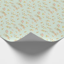 ヴィンテージかわいらしグリーンフローラピンク