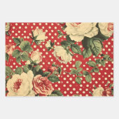 ヴィンテージかわいらしシャビーシックヴァレンティネス ラッピングペーパーシート (正面)