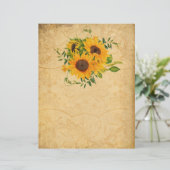 ヴィンテージかわいらしスタイルひまわりスクラップブック紙 (スタンド正面)