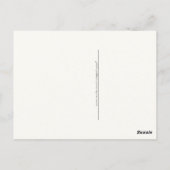 ヴィンテージかわいらしスワンイラストレーションはがき ポストカード (裏面)