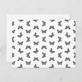 ヴィンテージかわいらしバタフライアンティークアーカスタムト色 ポストカード (正面/裏面)