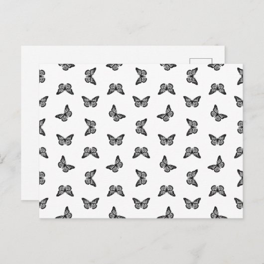 ヴィンテージかわいらしバタフライアンティークアーカスタムト色 ポストカード (正面/裏面)